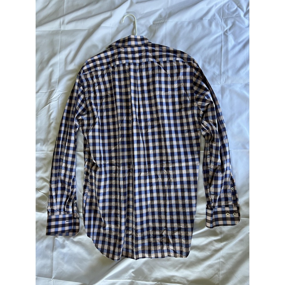 Peter Millar‎ Shirt Mens Large Plaid Button Down Long Sleeve Casual Dress Shirt - Picture 3 of 9